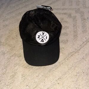 ZYIA Black Mesh Hat